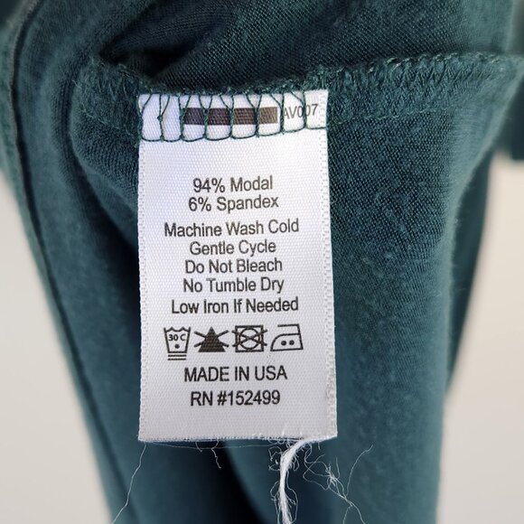 Amour Vert Soft Stretchy Modal 3/4 Sleeve Top Green sz XS Flawed - Picture 6 of 8